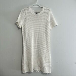 GAP 100% Cotton White Crochet Mini Dress